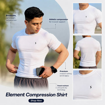 Compression T-Shirt | white Athletic Wear