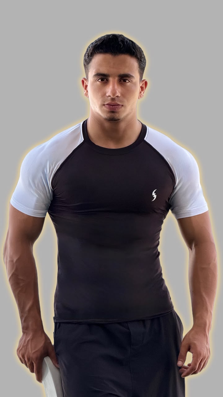 Men's Pro-Fit Raglan Compression T-Shirt | Athletic Gym & Training Wear